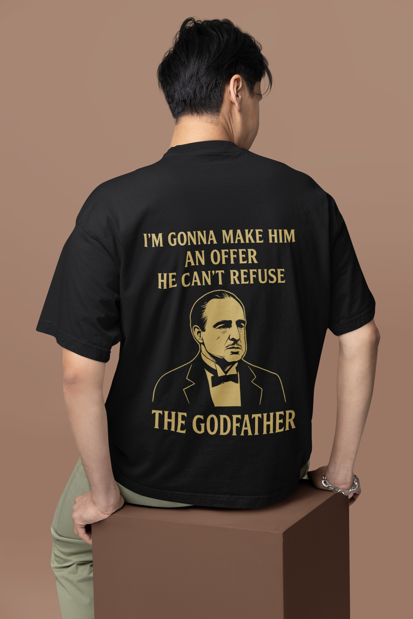 God Father Oversized T - Shirt - 100% Cotton Graphic Tee