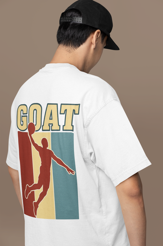 GOAT Oversized T - Shirt - 100% Cotton Graphic Tee