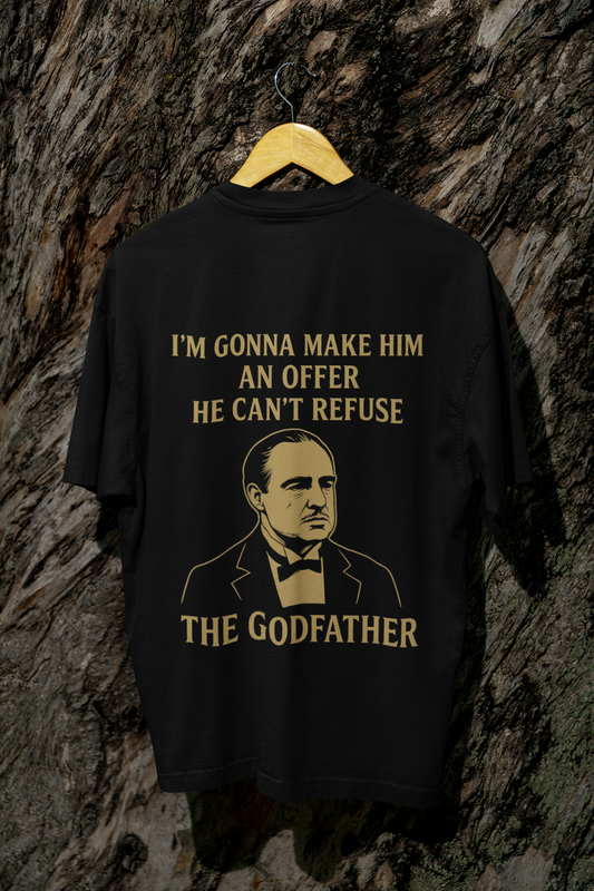 God Father Oversized T - Shirt - 100% Cotton Graphic Tee