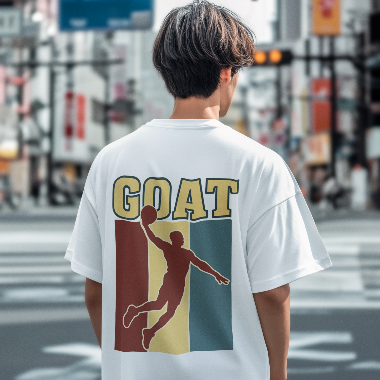 GOAT Oversized T - Shirt - 100% Cotton Graphic Tee