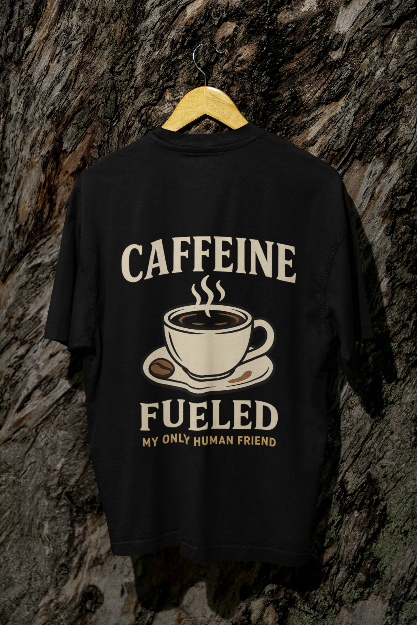 Coffee Oversized T - Shirt - 100% Cotton Graphic Tee
