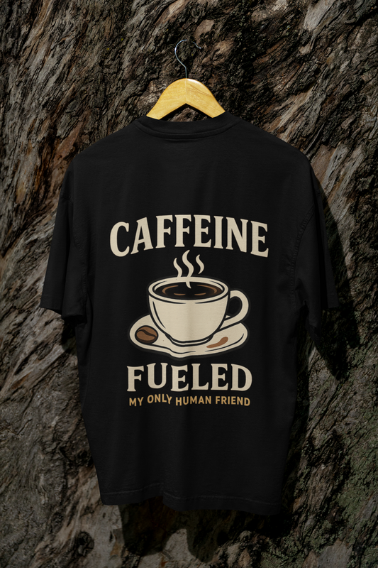 Coffee Oversized T - Shirt - 100% Cotton Graphic Tee