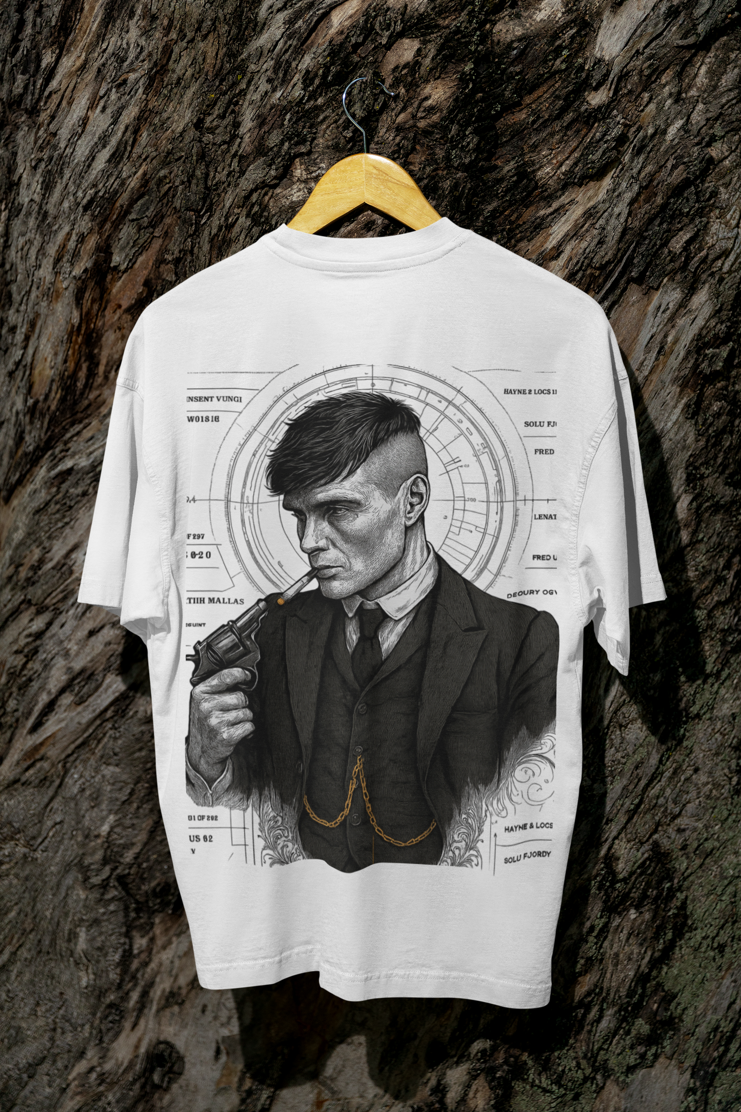 Thomas Shelby Oversized T- Shirt - 100% Cotton Peaky Blinders Graphic Tee