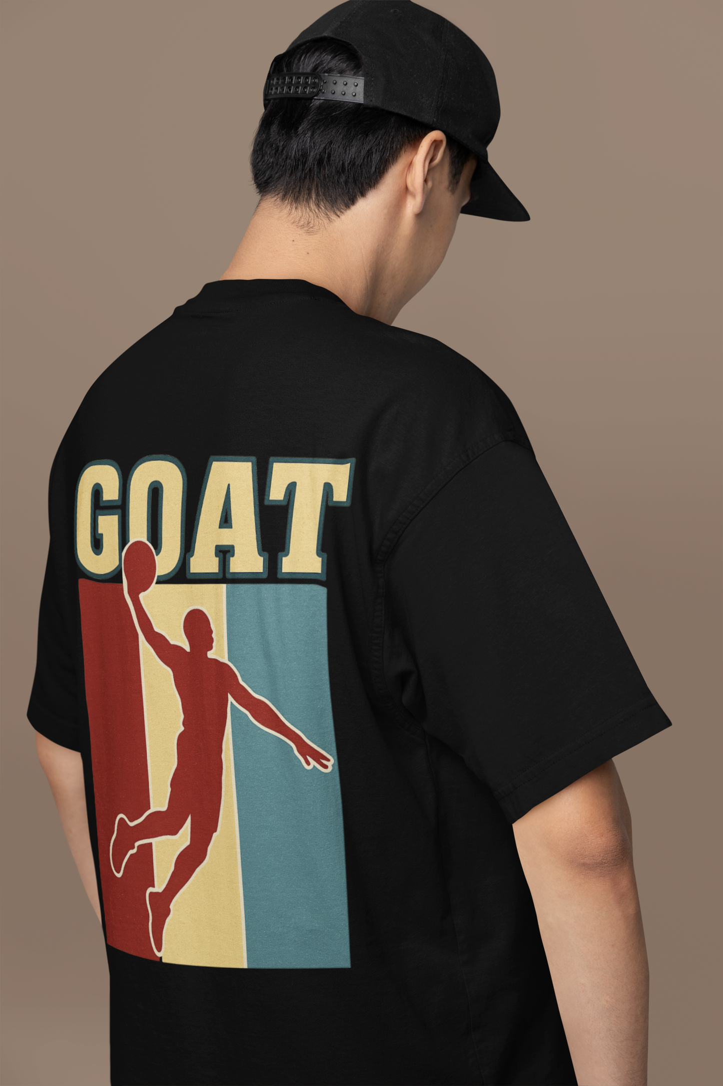 GOAT Oversized T - Shirt - 100% Cotton Graphic Tee