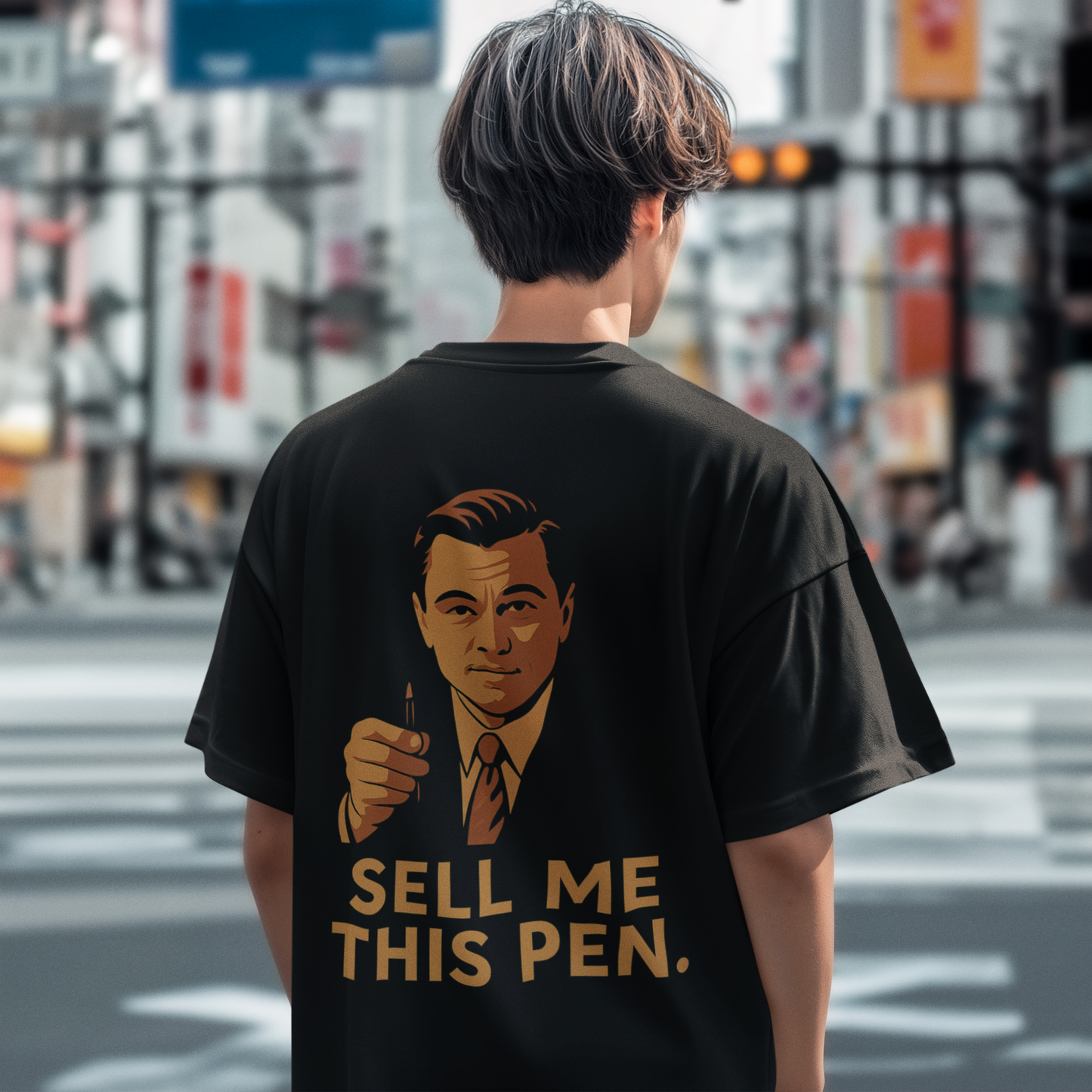 Leonardo Oversized T - Shirt - 100% Cotton Graphic Tee