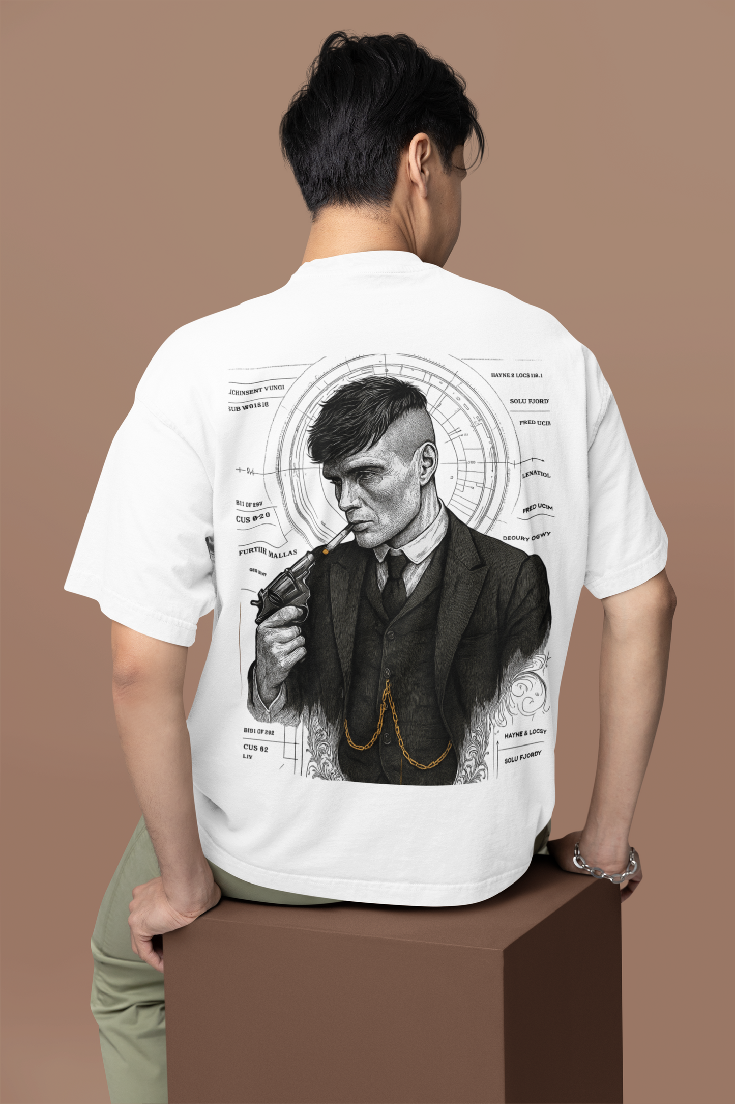 Thomas Shelby Oversized T- Shirt - 100% Cotton Peaky Blinders Graphic Tee