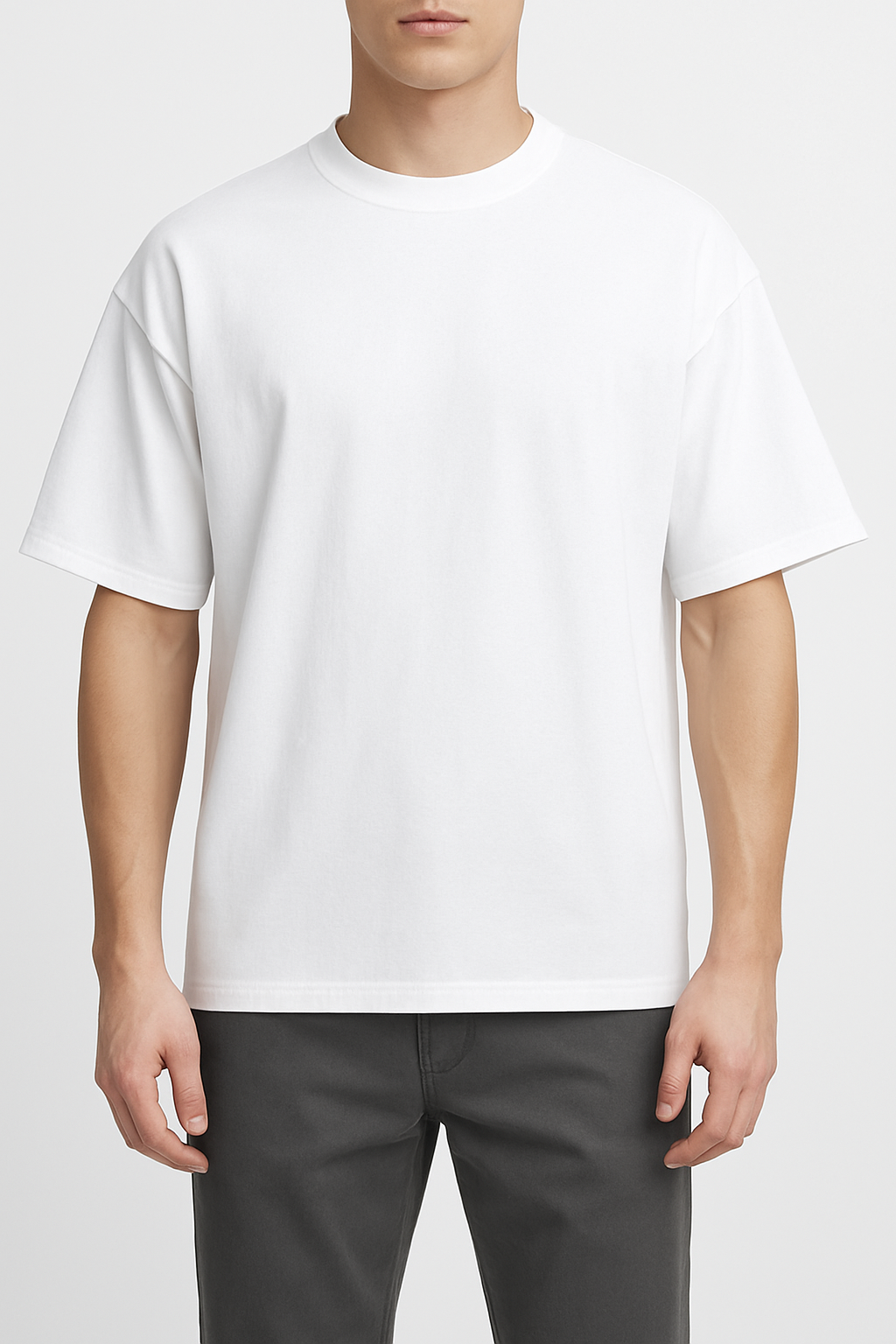 Unisex Oversized Classic Cotton Crew T-Shirt